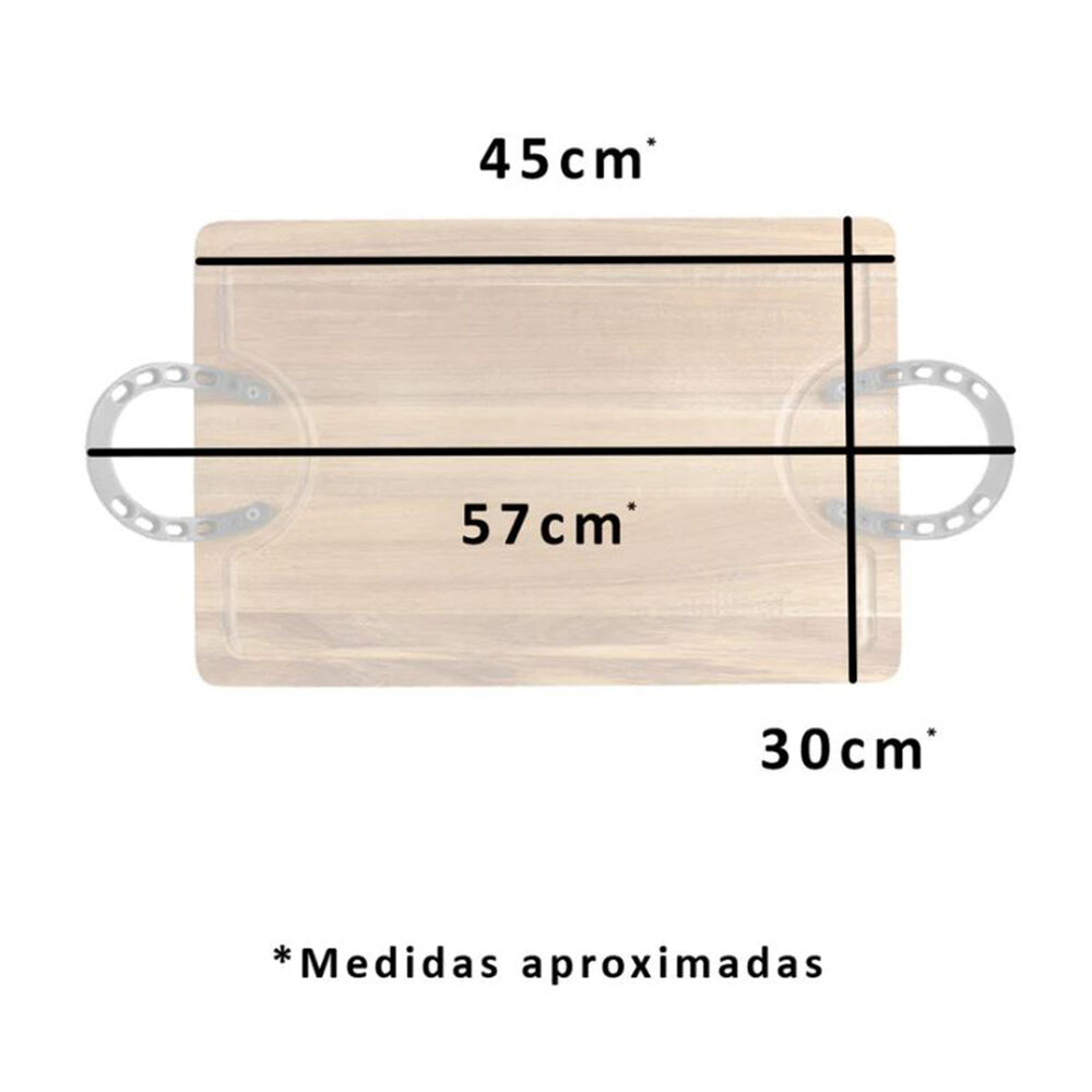 Tabla Rústica Experto (con Herraduras) 45x57cms Grilltech image number 1.0